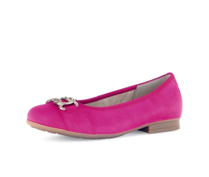 Gabor Eleganter Ballerina Pink - Rauleder
