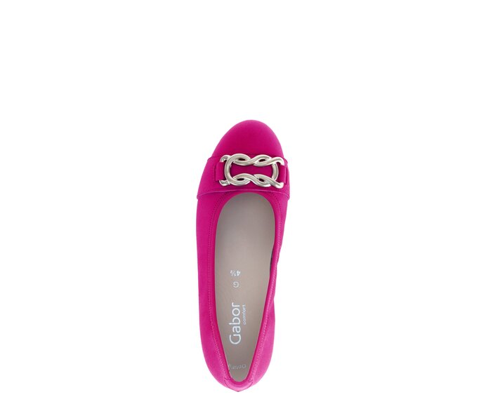Gabor Eleganter Ballerina Pink - Rauleder