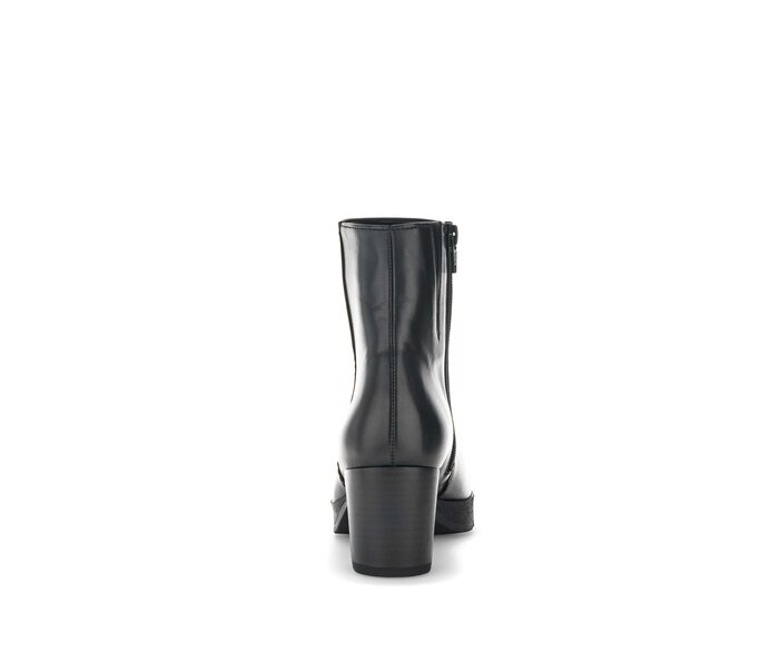 Gabor Plateau Stiefelette Schwarz - Glattleder