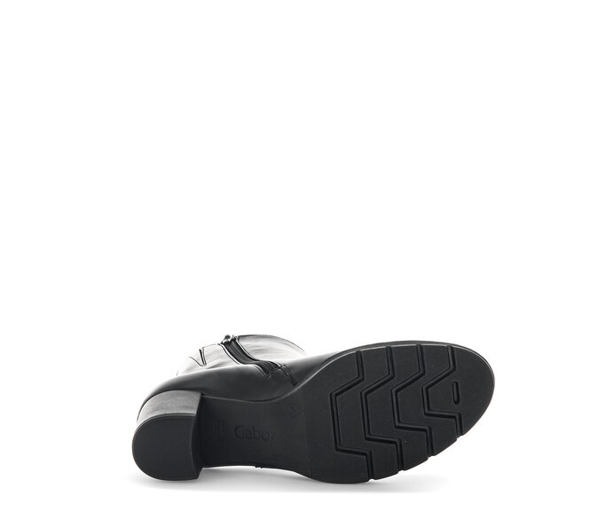 Gabor Plateau Stiefelette Schwarz - Glattleder