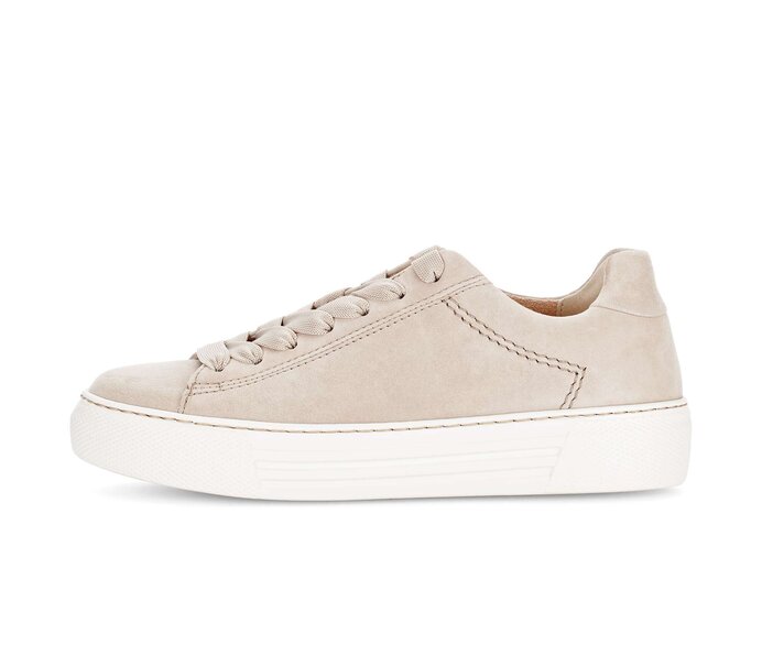 Gabor Sneaker Low Beige - Rauleder