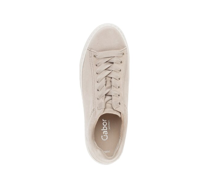 Gabor Sneaker Low Beige - Rauleder