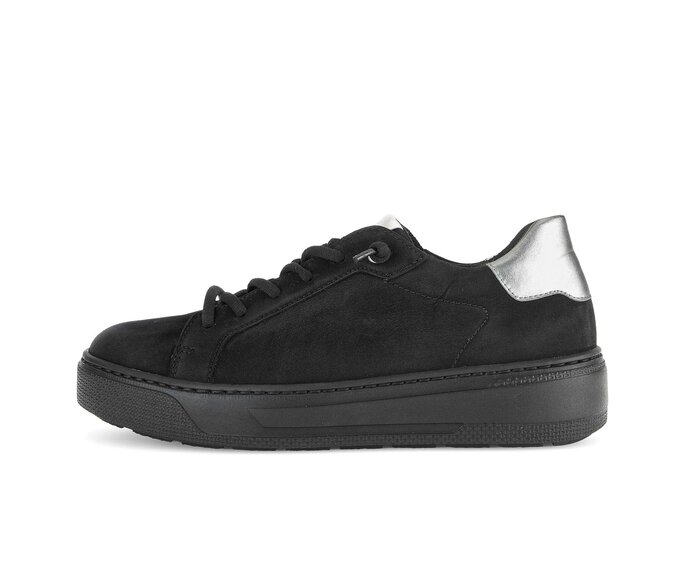 Gabor Sneaker Low Schwarz - Materialmix Leder