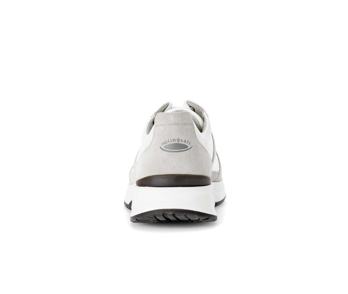 Gabor Rollingsoft Sneaker Low Weiß - Materialmix Leder