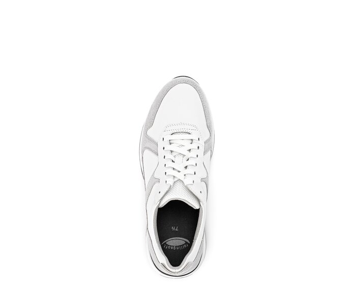 Gabor Rollingsoft Sneaker Low Weiß - Materialmix Leder