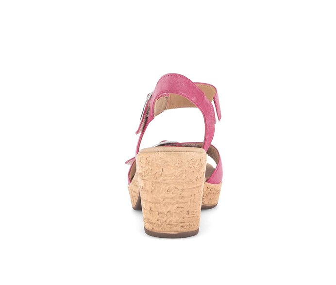 Gabor Riemchensandale Pink - Rauleder