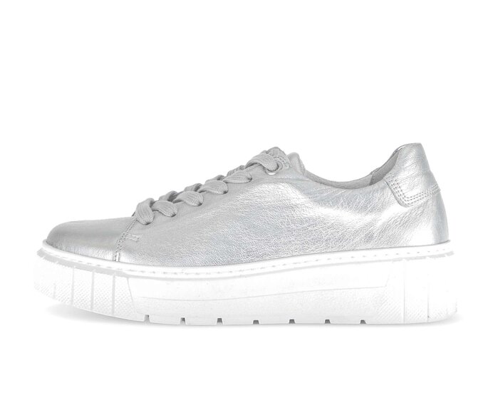 Gabor Sneaker Low Silber - Effektleder