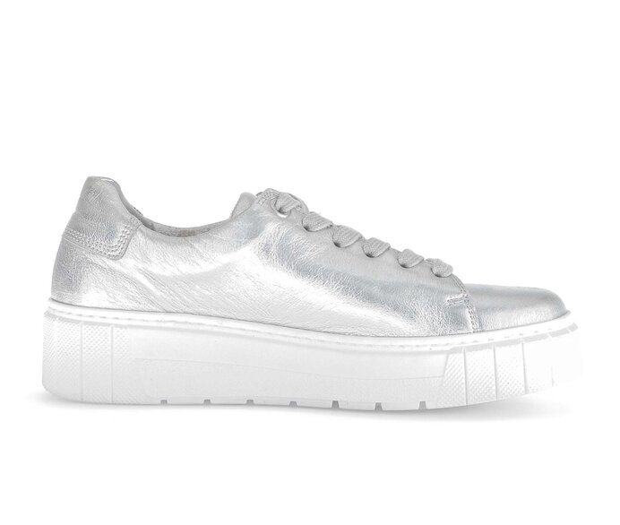 Gabor Sneaker Low Silber - Effektleder
