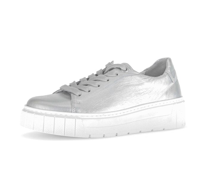 Gabor Sneaker Low Silber - Effektleder
