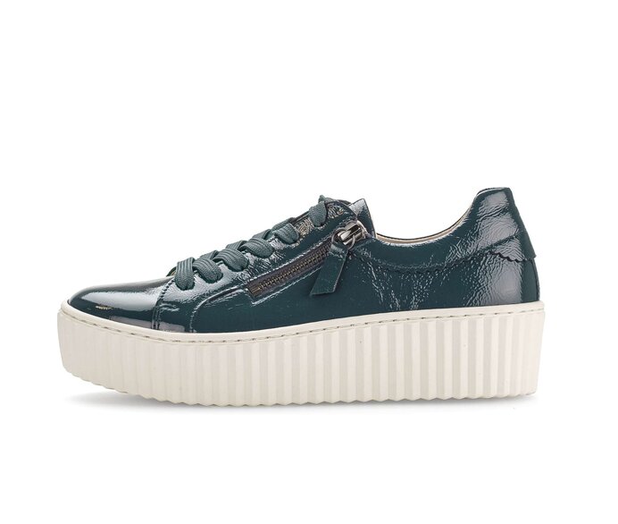 Gabor Sneaker Low Grün - Lackleder