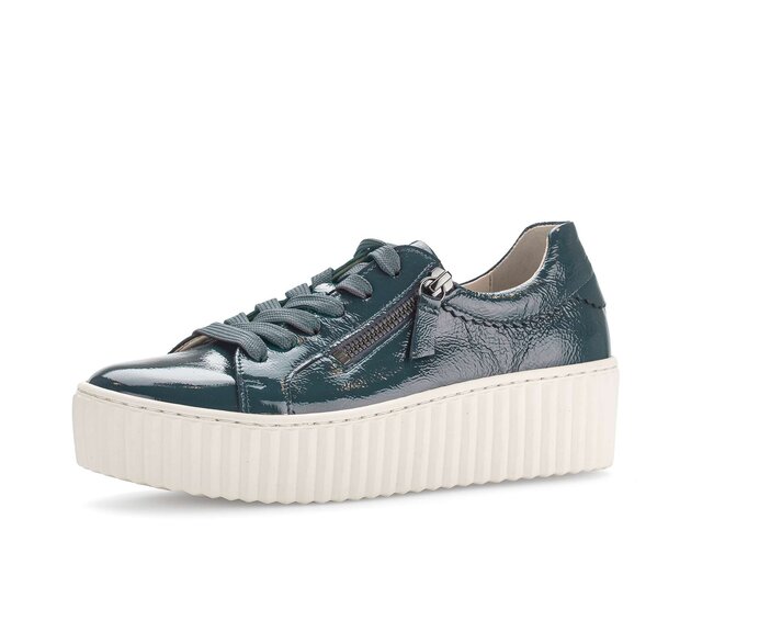 Gabor Sneaker Low Grün - Lackleder