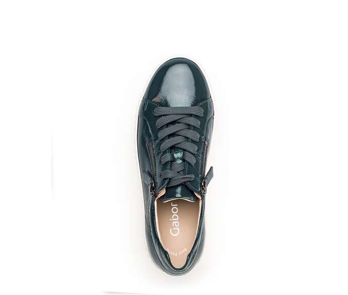 Gabor Sneaker Low Grün - Lackleder
