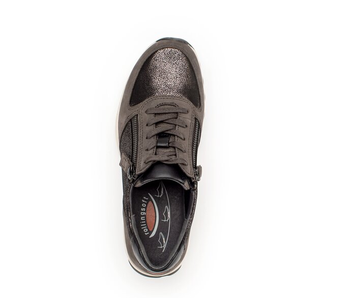 Gabor Sneaker Low Braun - Materialmix Leder