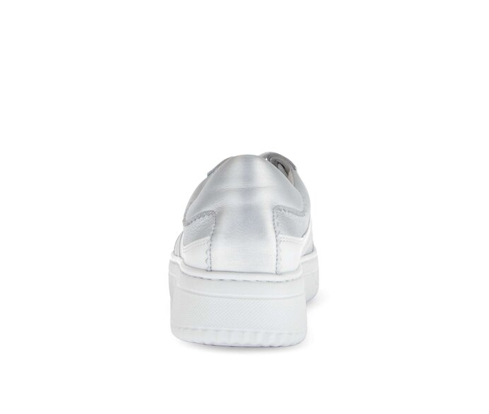 Gabor Sneaker Low Silber - Materialmix Leder