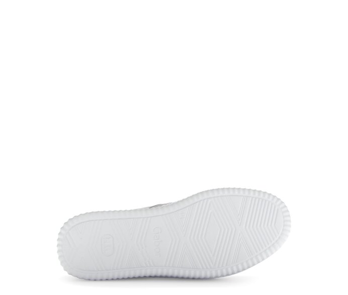 Gabor Sneaker Low Silber - Materialmix Leder