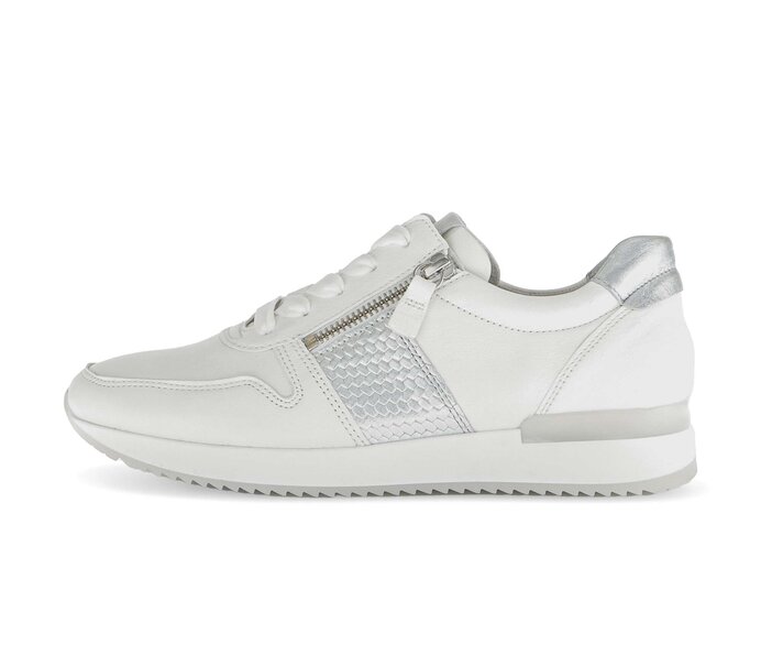 Gabor Sneaker Low Weiß - Materialmix Leder