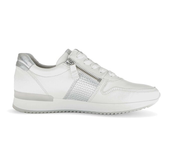 Gabor Sneaker Low Weiß - Materialmix Leder