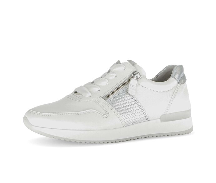 Gabor Sneaker Low Weiß - Materialmix Leder