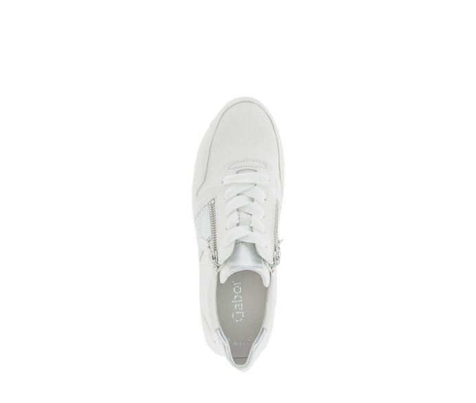 Gabor Sneaker Low Weiß - Materialmix Leder