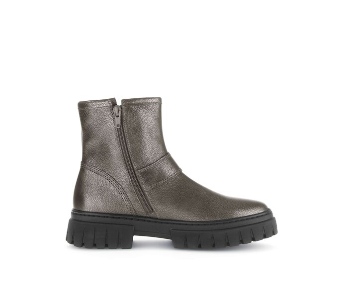 Gabor Biker Boots Schwarz - Glattleder