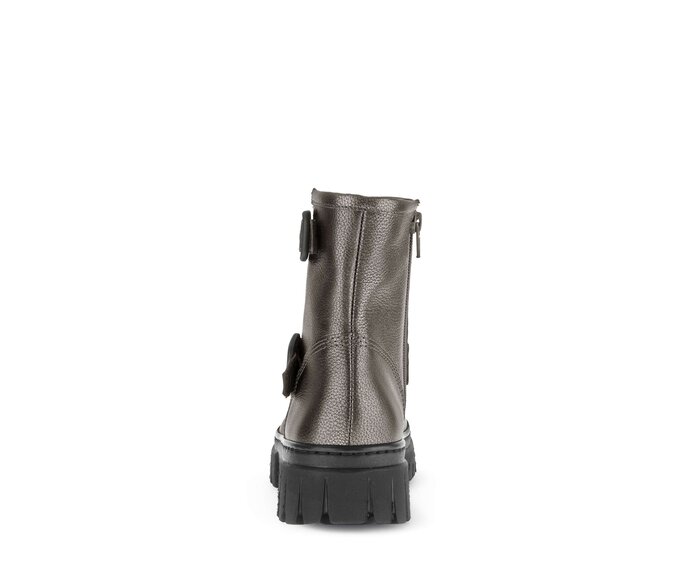 Gabor Biker Boots Schwarz - Glattleder