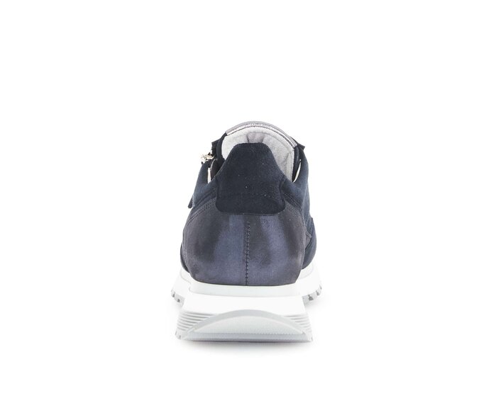 Gabor Sneaker Low Blau - Materialmix Leder