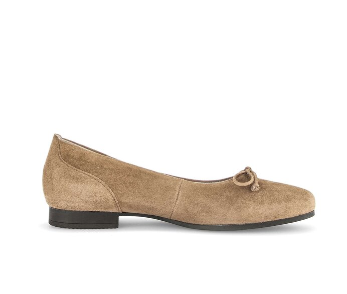 Gabor Eleganter Ballerina Braun - Rauleder
