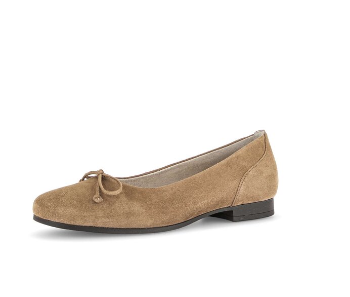 Gabor Eleganter Ballerina Braun - Rauleder