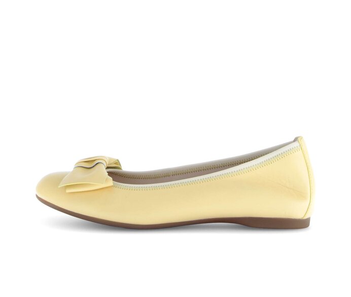 Gabor Eleganter Ballerina Gelb - Glattleder