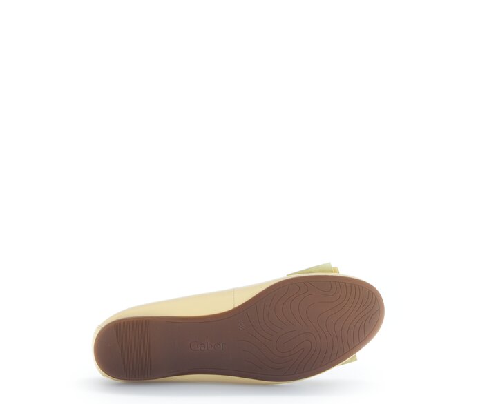Gabor Eleganter Ballerina Gelb - Glattleder