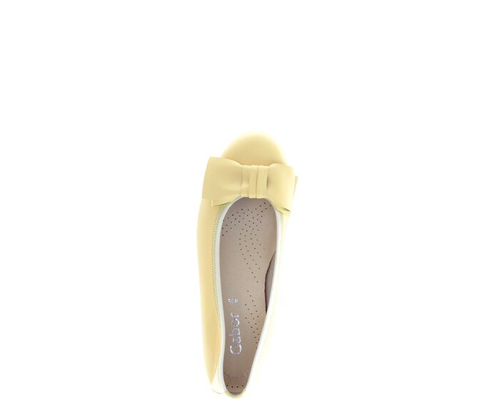 Gabor Eleganter Ballerina Gelb - Glattleder