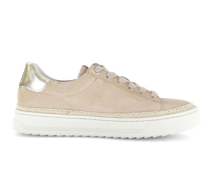 Gabor Sneaker Low Beige - Materialmix Leder/Lederimitat
