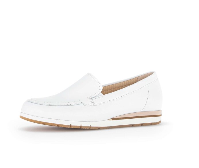 Gabor Slipper Weiß - Glattleder