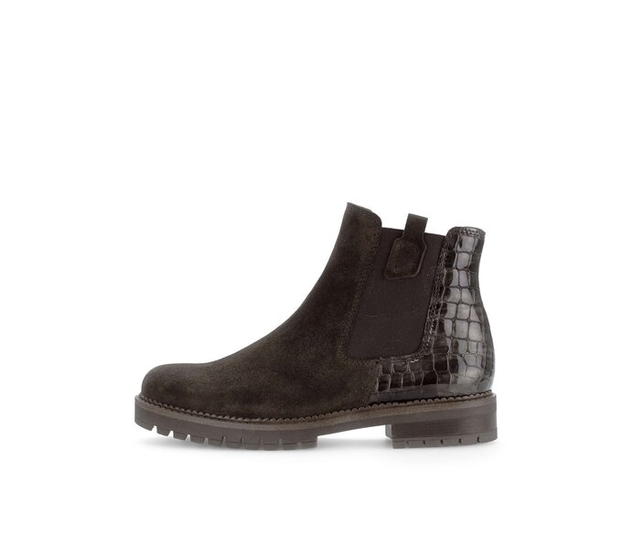 Gabor Chelsea Boot Braun - Materialmix Leder