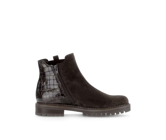 Gabor Chelsea Boot Braun - Materialmix Leder