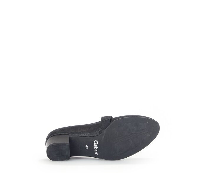 Gabor Spangenpumps Schwarz - Effektleder