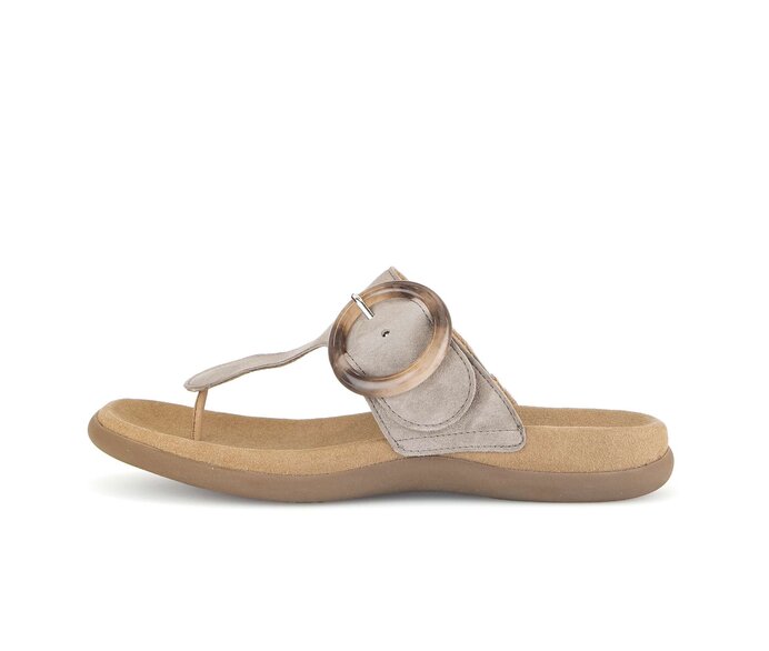 Gabor Zehentrenner Beige - Rauleder