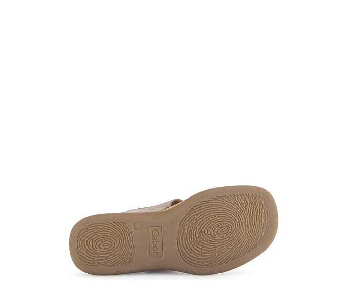Gabor Zehentrenner Beige - Rauleder
