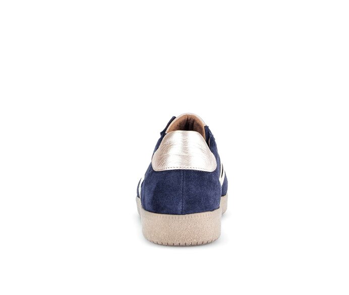Gabor Sneaker Low Blau - Materialmix Leder