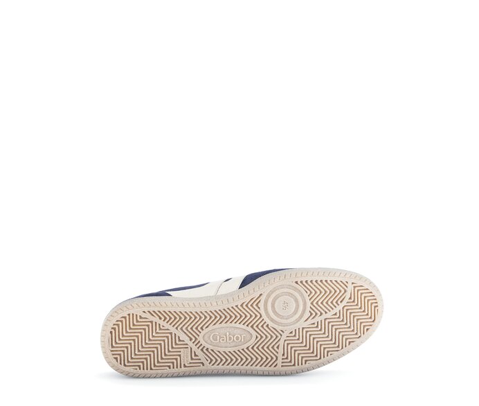 Gabor Sneaker Low Blau - Materialmix Leder