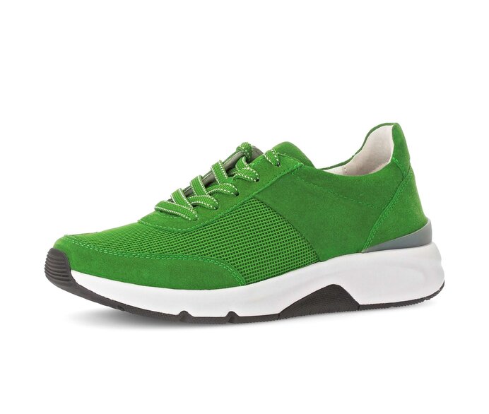 Gabor Sneaker Low Grün - Materialmix Leder/Lederimitat