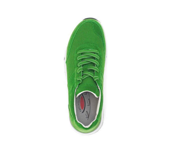 Gabor Sneaker Low Grün - Materialmix Leder/Lederimitat