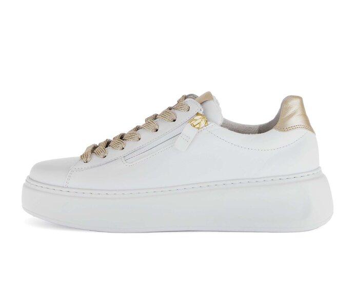 Gabor Sneaker Low Weiß - Materialmix Leder