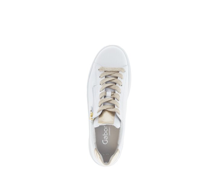Gabor Sneaker Low Weiß - Materialmix Leder