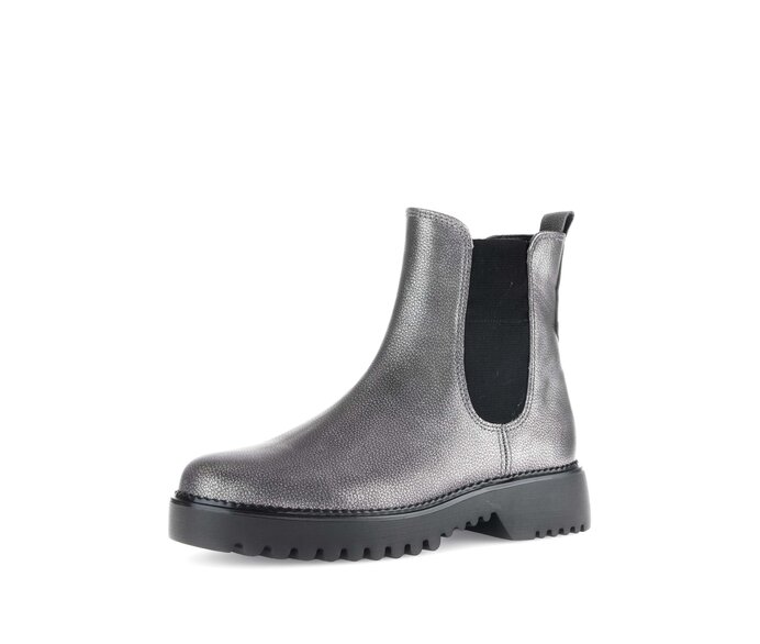 Gabor Chelsea Boot Grau - Glattleder