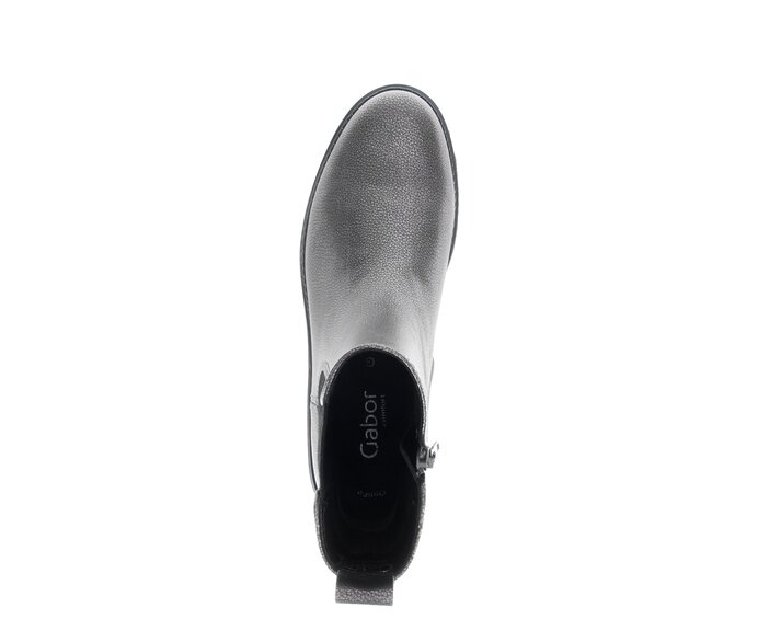 Gabor Chelsea Boot Grau - Glattleder