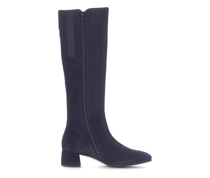Gabor Eleganter Stiefel Blau - Rauleder