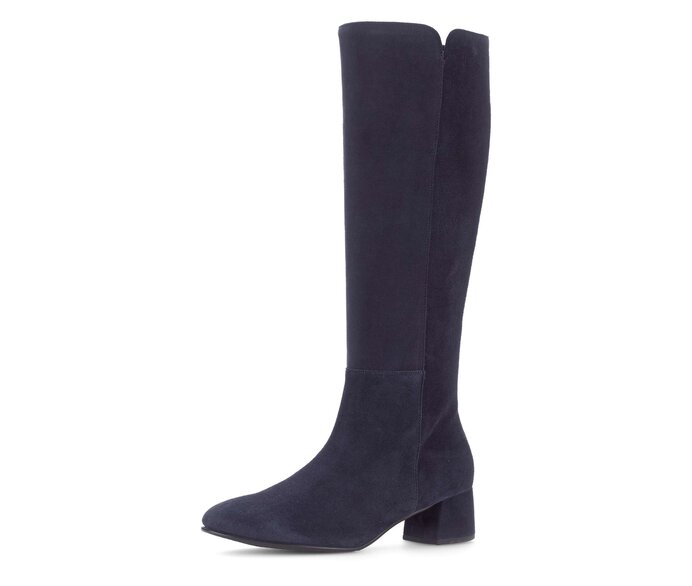 Gabor Eleganter Stiefel Blau - Rauleder