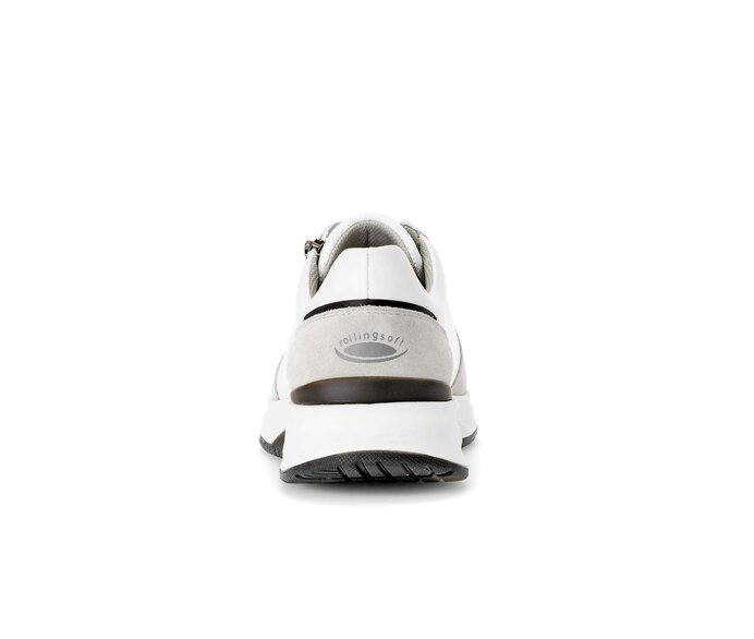 Gabor Rollingsoft Sneaker Low Weiß - Materialmix Leder