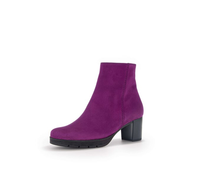 Gabor Plateau Stiefelette Lila - Rauleder
